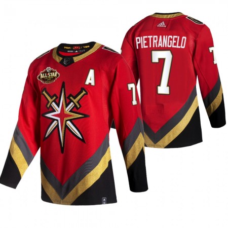 Herren Eishockey Vegas Golden Knights Trikot Alex Pietrangelo 7 2022 NHL All-Star Reverse Retro Authentic